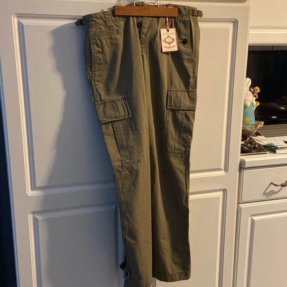 Ralph Lauren Polo jeans the denim wear brand size 8 button front wide leg - Picture 1 of 9